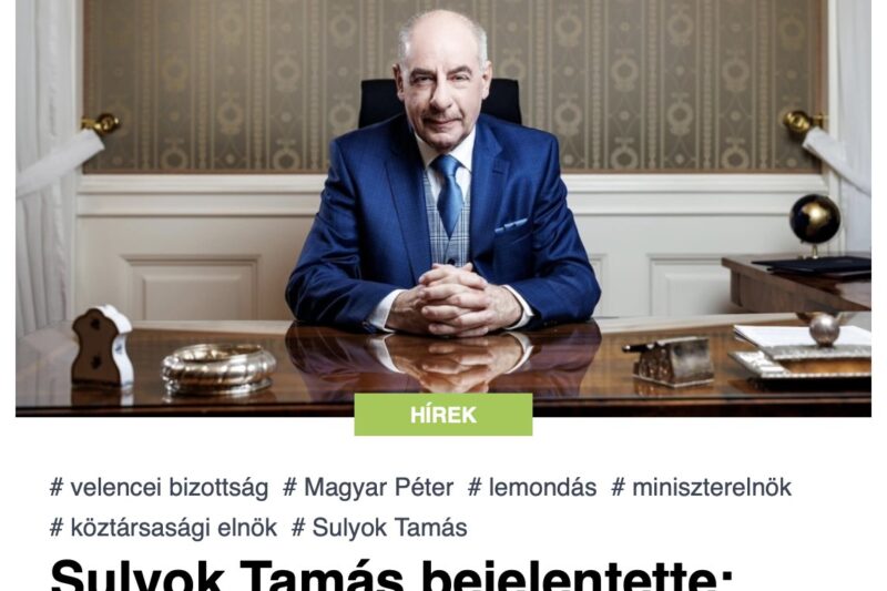Lejár a határidő: Magyar Péter hétfő reggel Sulyok Tamáshoz megy az igazságügyi miniszterrel