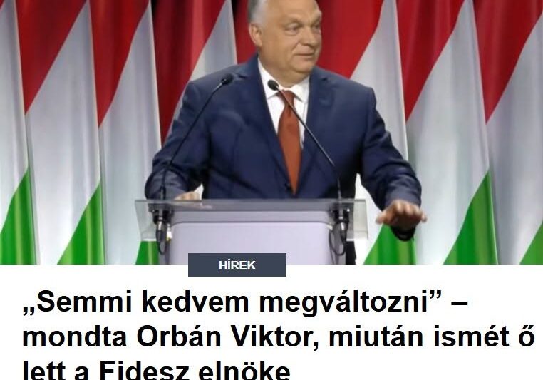 „Semmi kedvem megváltozni” – mondta Orbán Viktor, miután ismét ő lett a Fidesz elnöke
