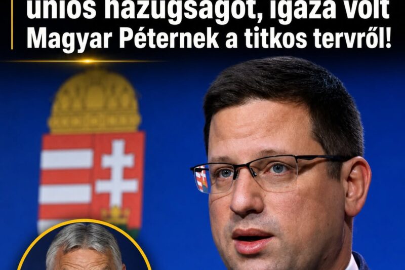 Gulyás Gergely nyíltan beismerte a több milliárdos uniós hazugságot, igaza volt Magyar Péternek a titkos tervről!