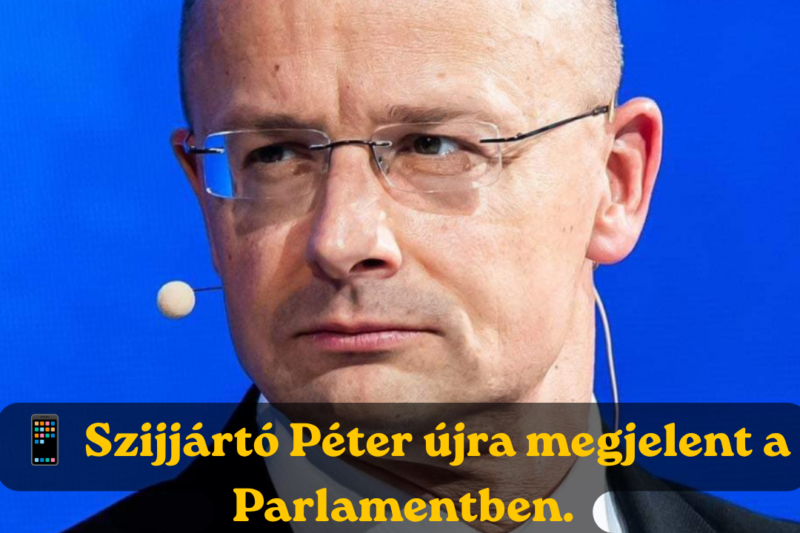 Mindenki ledöbbent, amikor Szijjártó Péter megjelent a Parlamentben,majd EZT tette: