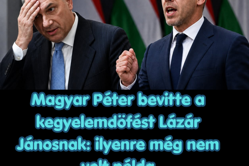 Magyar Péter bevitte a kegyelemdöfést Lázár Jánosnak: ilyenre még nem volt példa