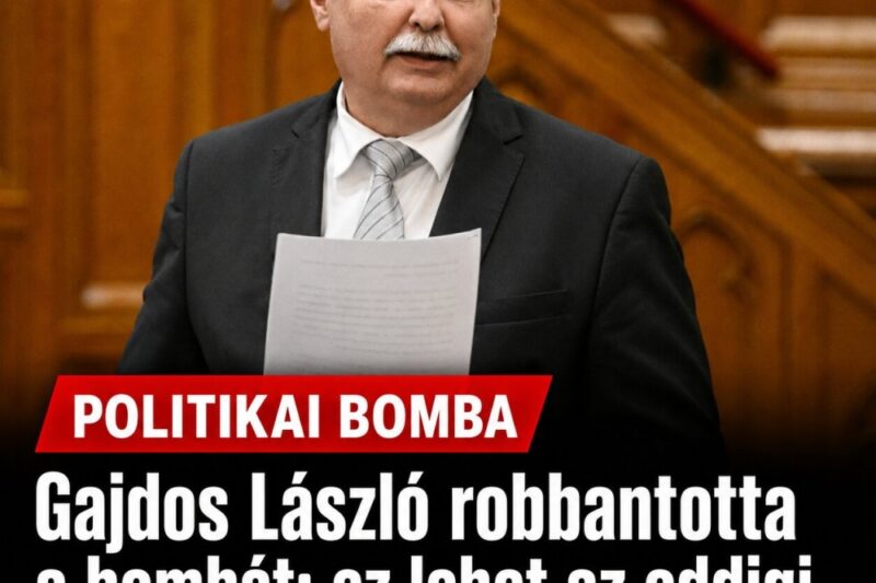 Gajdos László robbantotta a bombát: ez lehet az eddigi legpofátlanabb kormányzati ügy! – MindenegybenBlog