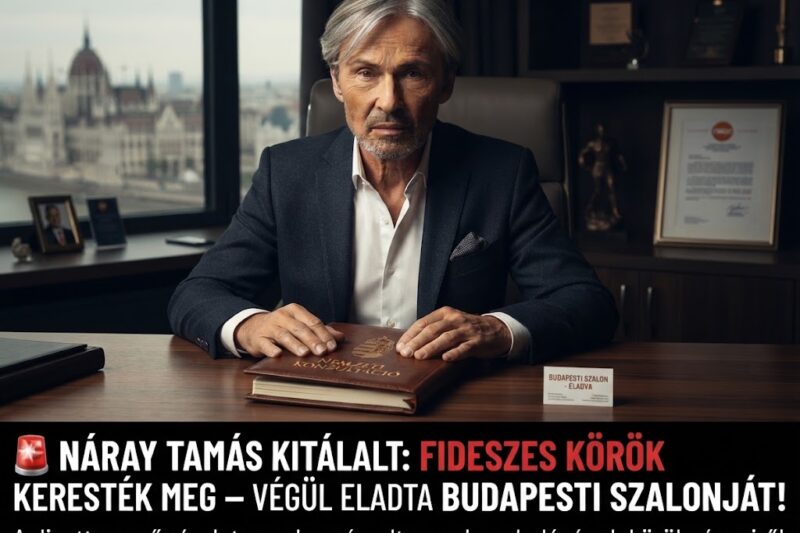 Súlyos kijelentéseket tett a hazai politikai és gazdasági viszonyokról Náray Tamás divattervező.